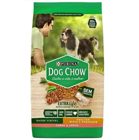 Ração Seca Nestlé Purina Dog Chow Carne Arroz 15kg - Nestle Menor preço em Ração Seca Nestlé Purina Dog Chow Carne Arroz 15kg - Nestle