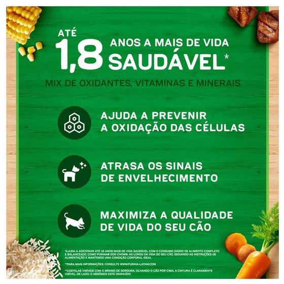 Imagem de Ração Seca Nestlé Purina Dog Chow Extra Life Cães Adultos Carne, Frango e Arroz Raças Mini e Pequenas - 20 Kg