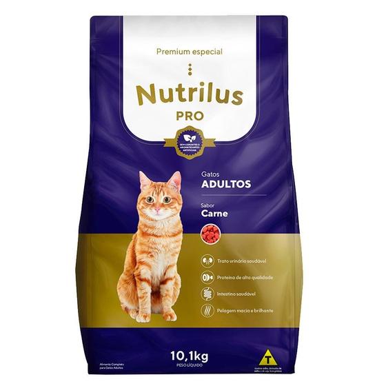 Ração Seca Nutrilus Pro Carne para Gatos Adultos - 10,1 Kg Menor preço em Ração Seca Nutrilus Pro Carne para Gatos Adultos - 10,1 Kg
