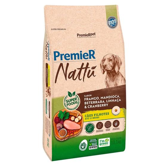 Imagem de Ração Seca PremieR Nattú Mandioca para Cães Filhotes - 10,1 Kg