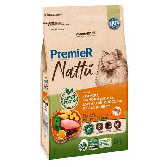 Imagem de Ração Seca PremieR Nattú Mandioquinha para Cães Adultos Porte Pequeno - 1 Kg