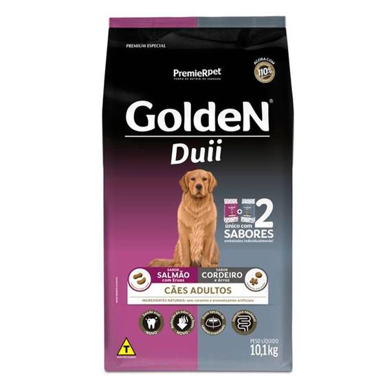 Imagem de Ração Seca PremieR Pet Golden Duii Salmão e Cordeiro para Cães Adultos - 10,1 Kg