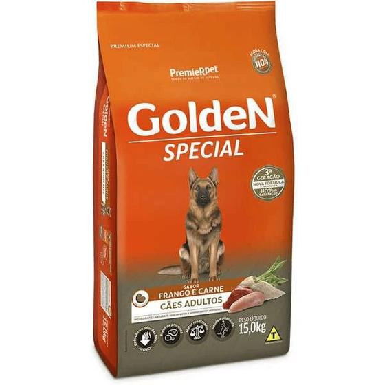 Ração Seca PremieR Pet Golden Special Cães Adultos Frango e Carne - 15KG é ruim? Ração Seca PremieR Pet Golden Special Cães Adultos Frango e Carne - 15KG é boa?