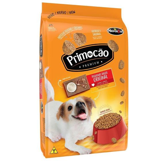 Imagem de Ração Seca Primocão Premium Original Carne e Arroz para Cães Adultos de Raças Pequenas - 10,1 Kg