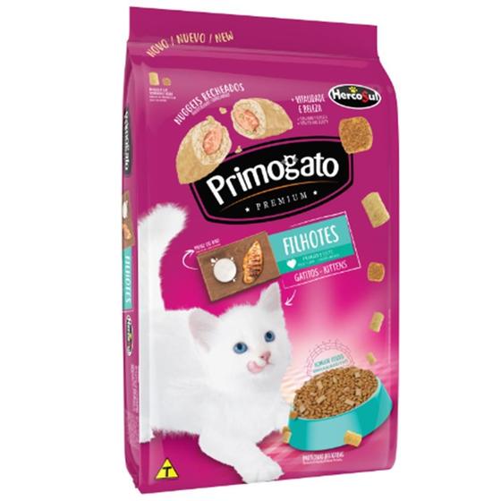 Imagem de Ração Seca Primogato Premium  Frango e Leite para Gatos Filhotes - 15 Kg