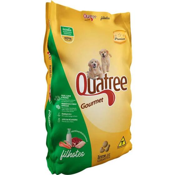 Ração Seca Quatree Gourmet 10kg Cães Filhotes Menor preço em Ração Seca Quatree Gourmet 10kg Cães Filhotes