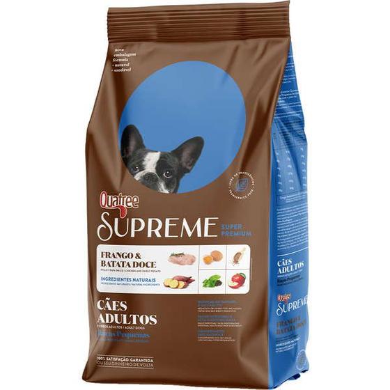 Ração Seca Quatree Supreme 10kg Frango e Batata Doce Cães Adultos Raças Pequenas Menor preço em Ração Seca Quatree Supreme 10kg Frango e Batata Doce Cães Adultos Raças Pequenas