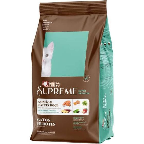 Imagem de Ração Seca Quatree Supreme Salmão e Arroz Gatos Filhotes - 10,1 Kg