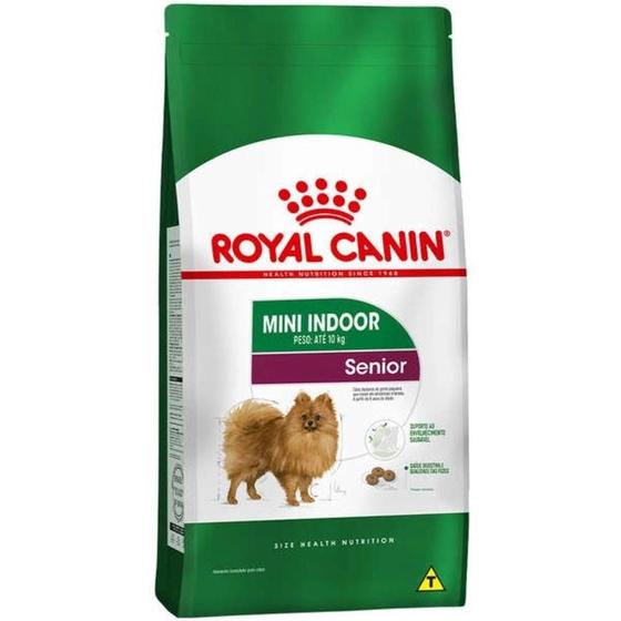 Imagem de Ração Seca Royal Canin Mini Indoor Senior Para Cães De Raças Pequenas Com 8 Anos Ou Mais 2,5kg