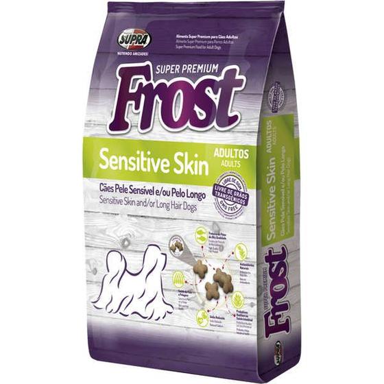 Imagem de Ração Seca Supra Frost Sensitive Skin Cães Adultos 10kg  Sensíveis e de Pelos Longos