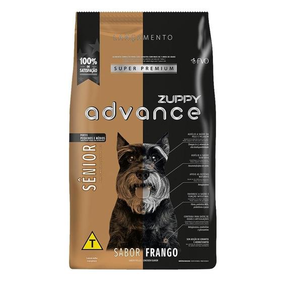 Imagem de Ração Seca Zuppy Advance Senior Frango para Cães Idosos - 1 Kg