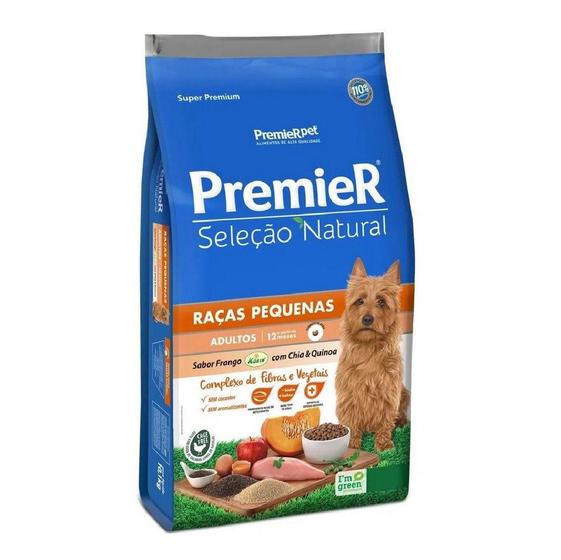 Imagem de Ração Seleção Natural Para Cães Adultos Pequenos Frango com Chia e Quinoa 1Kg - Premier