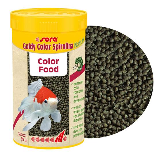 Imagem de Ração Sera Goldy Color Spirulina Nature 95g Alimento Colorante