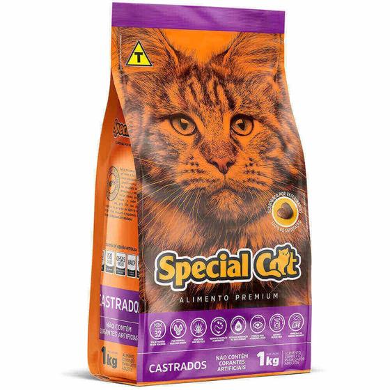 Imagem de Ração Special Cat para Gatos Adultos Castrados 1Kg