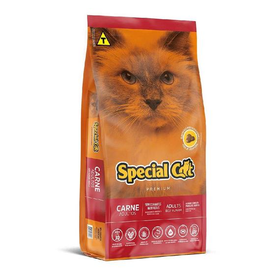 Imagem de Ração Special Cat Premium para Gatos Adultos Sabor Carne