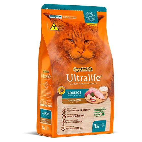 Imagem de Ração Special Cat Ultralife Frango Gatos Adultos 1kg