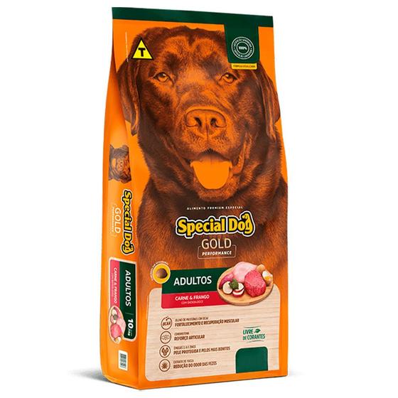 Imagem de Ração Special Dog Gold Cães Adultos  Sabor Frango e Carne 10,1 Kg