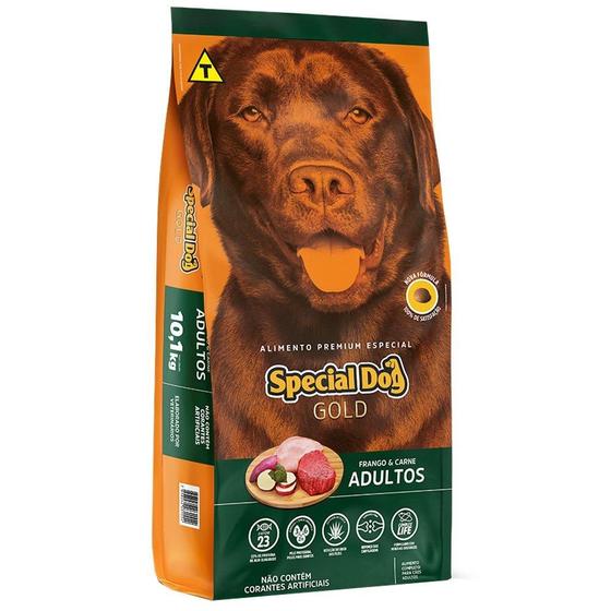 Ração Special Dog Gold Premium Especial Frango e Carne para Cães Adultos - 10,1 Kg Menor preço em Ração Special Dog Gold Premium Especial Frango e Carne para Cães Adultos - 10,1 Kg