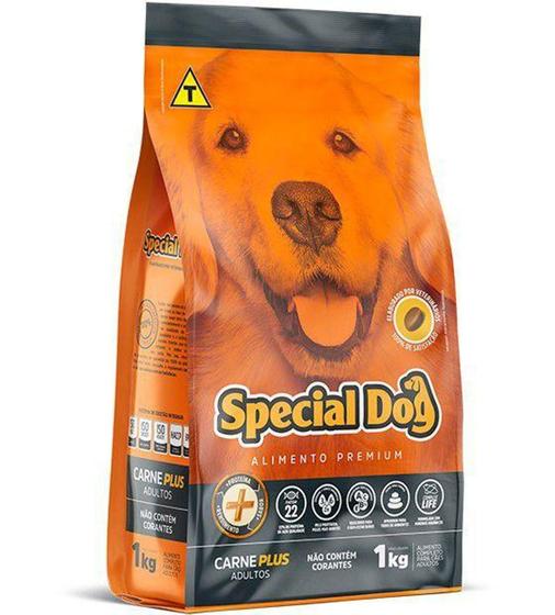 Imagem de Ração Special Dog Premium Carne Plus para Cães Adultos - 1 Kg