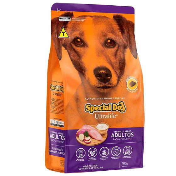 Imagem de Ração Special Dog Ultralife Frango e Arroz para Cães Adultos Raças Pequenas - 15 Kg