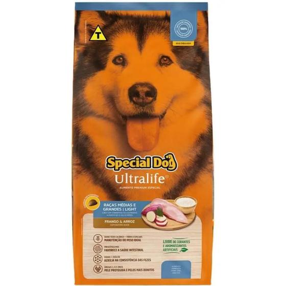 Imagem de Ração Special Dog Ultralife Light  Cão Adulto Méd/grde 15kg