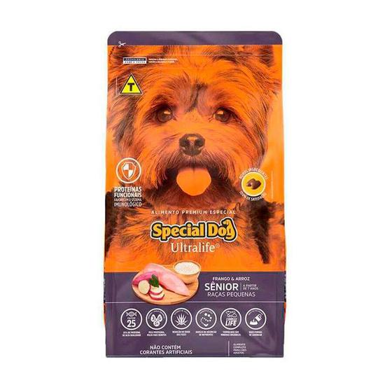 Imagem de Ração Special Dog Ultralife Sênior para Cães de Raças Pequenas Sabor Frango e Arroz - 3kg