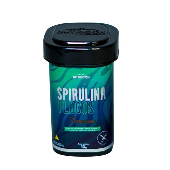 Imagem de Ração Spirulina Flocos 12g Nutricon