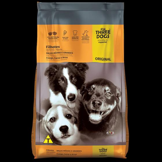 Ração Tri Dogs Filhote - Imagem 1