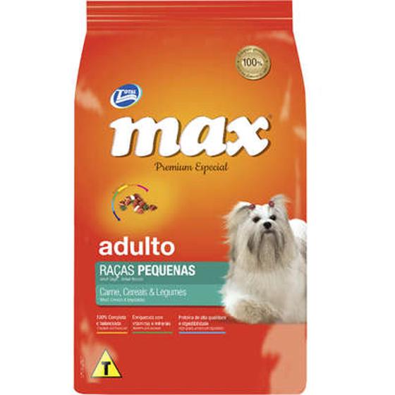 Ração Total Max Carne, Cereais e Legumes para Cães Adultos de Raças Pequenas 15 Kg Menor preço em Ração Total Max Carne, Cereais e Legumes para Cães Adultos de Raças Pequenas 15 Kg