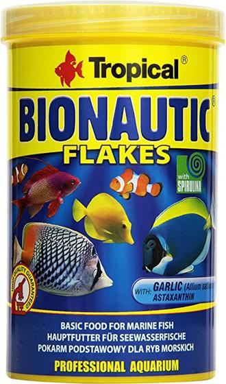 Imagem de Ração Tropical Bionautic Flakes Peixes Marinhos Flocos 50g