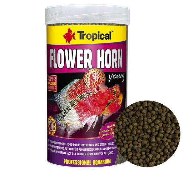 Imagem de Ração Tropical Flower Horn Young Pellet para Peixes 95g