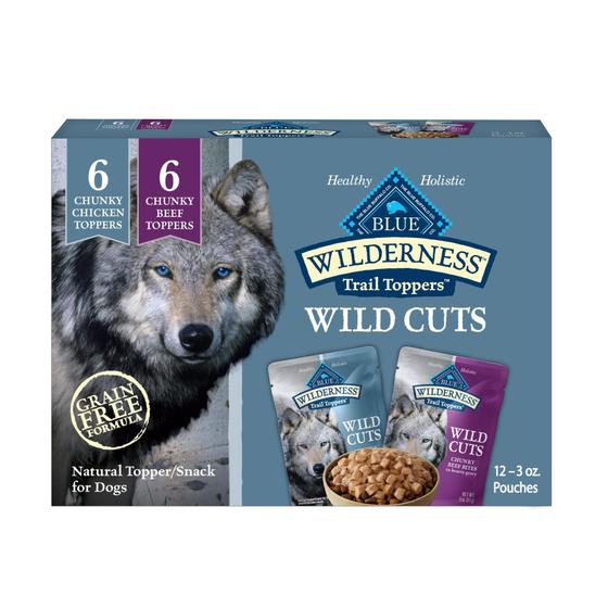 Imagem de Ração Úmida Blue Buffalo Wilderness Trail Toppers para Cães - 3 Oz (12 Unidades)