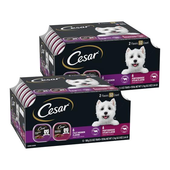 Imagem de Ração Úmida Cesar Classic Loaf Filet Mignon para Cães - 2,5kg