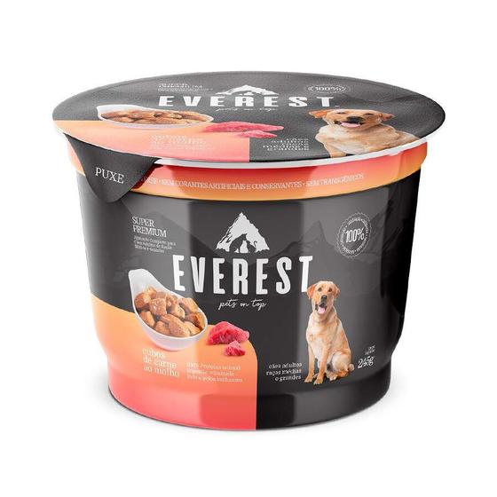 Imagem de Ração Úmida Everest Cubos de Carne ao Molho para Cães Adultos de Porte Médio e Grande - 245g