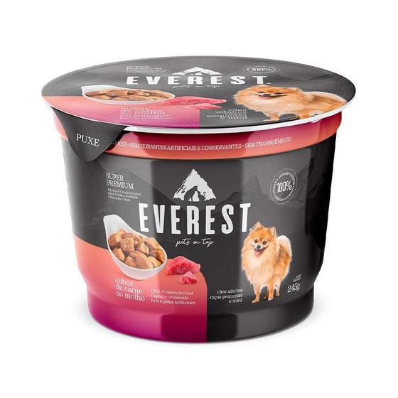 Imagem de Ração Úmida Everest Cubos de Carne ao Molho para Cães Adultos de Porte Mini e Pequeno - 245g