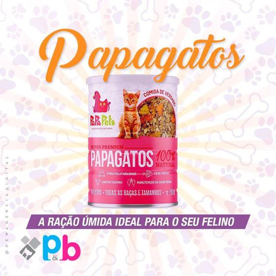 Imagem de Ração Úmida Natural Gatos Adultos PapaPets Frango Peixe 280g - Acquapet