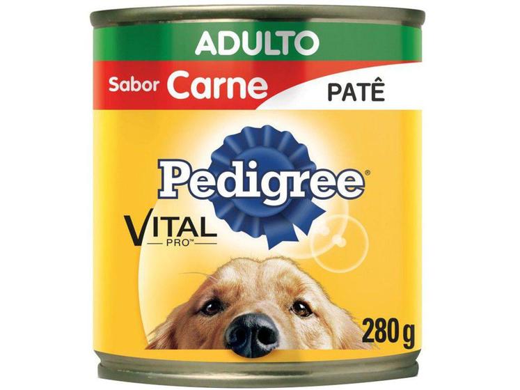 Ração Úmida para Cachorro Adulto Lata Pedigree - Carne 280g Menor preço em Ração Úmida para Cachorro Adulto Lata Pedigree - Carne 280g