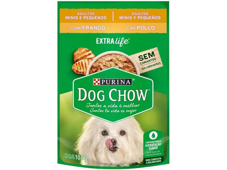 Imagem de Ração Úmida para Cachorro Adulto Sachê Dog Chow - ExtraLife Frango 100g