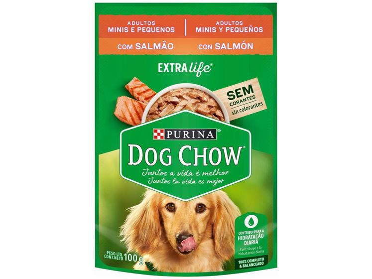 Imagem de Ração Úmida para Cachorro Adulto Sachê Dog Chow - ExtraLife Salmão 100g