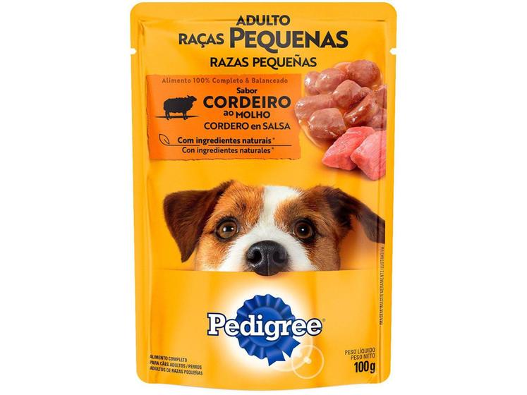 Imagem de Ração Úmida para Cachorro Adulto Sachê - Pedigree Cordeiro ao Molho 100g