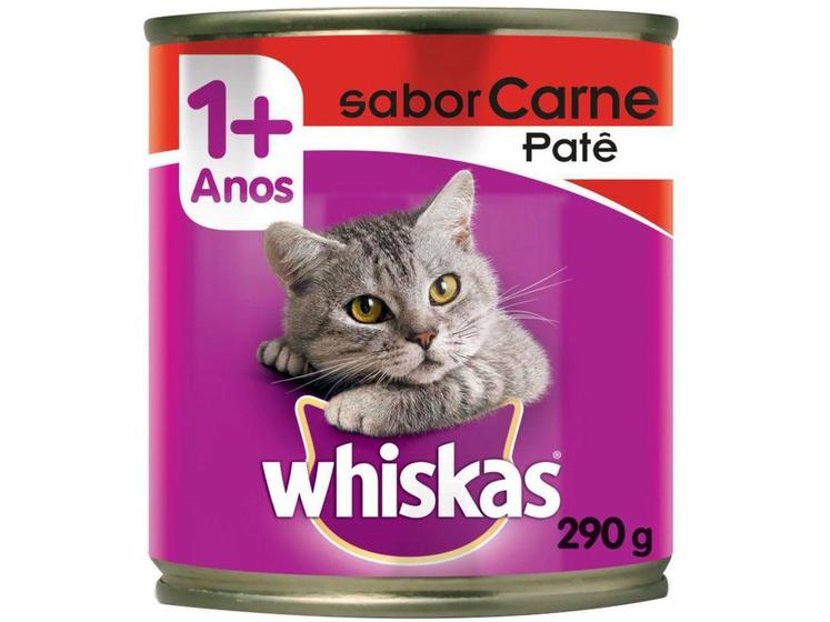 Imagem de Ração Úmida para Gato Adulto Lata Whiskas - Carne 290g