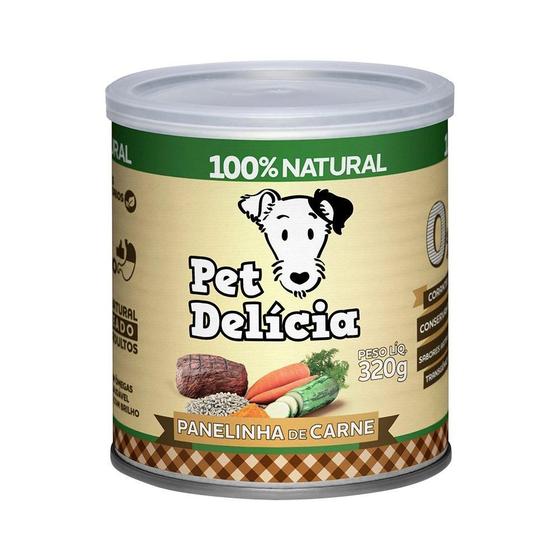 Imagem de Ração Úmida Pet Delícia Natural Panelinha de Carne - 320 g