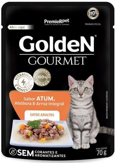 Imagem de Ração Úmida PremieR Pet Golden Gourmet Atum para Gatos Adultos 70g - 3968