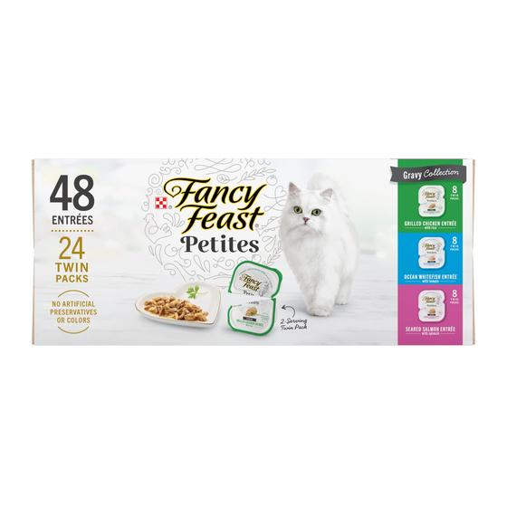 Imagem de Ração Úmida Purina Fancy Feast Gourmet para Gatos - 48 Sachês de 80g