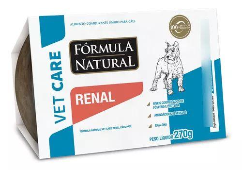 Imagem de Ração úmida renal para cães vet care Fórmula Natural 270g