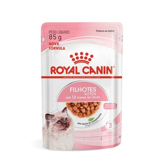 Imagem de Ração Úmida Royal Canin Kitten para Gatos Filhotes de Até 12 Meses 85g