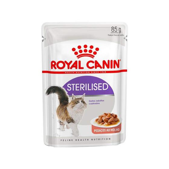 Imagem de Ração Úmida Royal Canin Sachê para Gatos Adultos Castrados - 85g