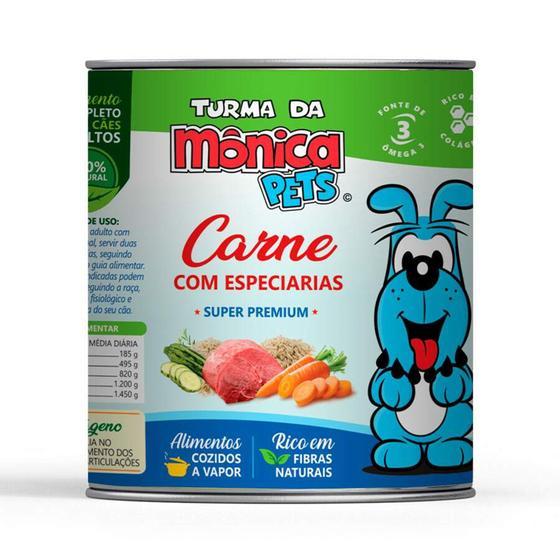 Imagem de Ração Úmida Turma da Mônica Pets Carne com Especiarias para Cães 280 g