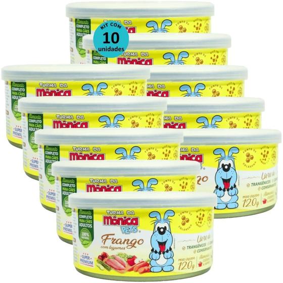 Imagem de Ração Úmida Turma Da Mônica Pets Frango Legumes 120G Cães