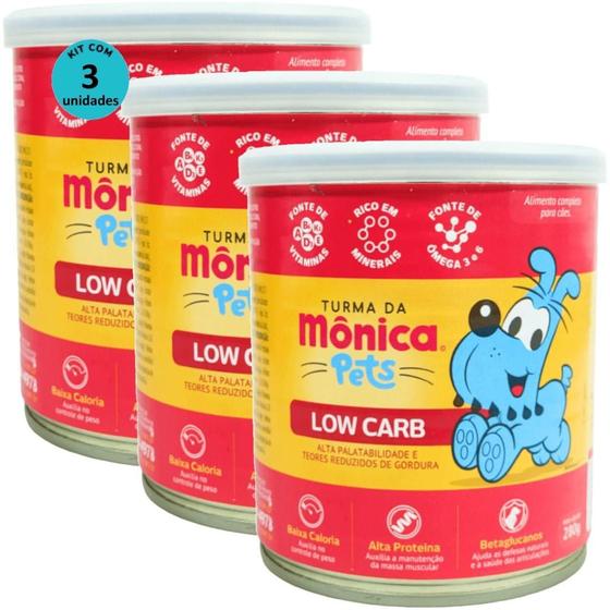 Imagem de Ração Úmida Turma Da Mônica Pets Low Carb 280G Cães Adultos